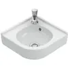 Image de Villeroy & Boch, Lavabo, V&B Lave-mains d'angle O.NOVO 320mm Col. m 1 HL m ÜL we (320 mm, 400 mm)