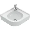 Image de Villeroy & Boch, Lavabo, V&B Lave-mains d'angle O.NOVO 320mm Col de cygne 1 HL o ÜL blanc (320 mm, 400 mm)