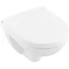 Image de Villeroy & Boch, Abattant WC, WC Set O.novo compact raccourci DirectFlush bord ouvert blanc 5688HR01