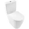 Image de Villeroy & Boch, Cuvette toilettes + bidet, V&B Réservoir de chasse AVENTO Zul latéralement ou par l'arrière blanc Alpin