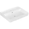Image de Villeroy & Boch, Lavabo, V&B lavabo COLLARO 600x470mm avec cuvette avec robinetterie intérieure blanc (470 mm, 600 mm)
