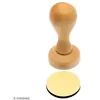 Image de Poignée tampon bois - Base ronde de 3,9 cm de diamètre