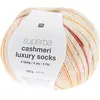 Image de Pelote de Laine à Chaussettes Superba Cashmeri Luxury Socks 4 fils - 100g - Rico Design : Douceur et Luxe pour Vos Pieds(...) - Jaune (002 - moutarde)