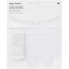 Image de Guirlande Happy Birthday blanche 5 m