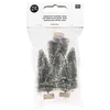 Image de Lot de 3 sapins de Noël en bois gris 7 cm