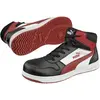 Image de Puma, Chaussures de travail, Frontcourt Blk/Wht/Red Mid S3 (S3, 38)