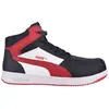 Image de Puma, Chaussures de travail, Frontcourt Blk/Wht/Red Mid S3 (S3, 41)