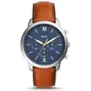 Image de Fossil, Montre, neutra, Marron, Bleu, (Chronographe, 44 mm)