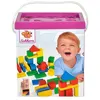 Image de Blocs de construction en bois colorés d'Eichhorn 50 pcs