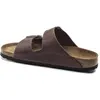 Image de Birkenstock, Hommes, Sandales, Arizona SFB nubuck huilé normal, Marron, (43)