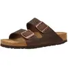 Image de Birkenstock, Unisexe, Sandales, Arizona Nubuck huilé Étroit, Marron, (36)