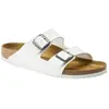 Image de Birkenstock, Unisexe, Sandales, Arizona Birko-Flor normal - 63333, Blanc, (38)
