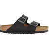Image de Birkenstock, Unisexe, Sandales, Arizona Literie souple Cuir gras Nubuck normal, Noir, (43)