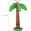 Image de Relaxdays Bouée gonflable palmier, XXL