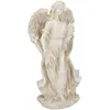 Image de Relaxdays, Décorations d'extérieur, Ange de tombe sur pieds, blanc crème