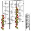 Image de Relaxdays, Plantes : accessoires, Treillis de jardin métal, lot de 3 (33 cm, 0.80 cm)