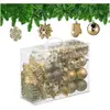 Image de Relaxdays, Décorations de sapin de Noël, 100-tlg. Weihnachtskugeln-Set (100x)