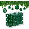 Image de Relaxdays, Décorations de sapin de Noël, Lot-50 boules-Noel (50x)