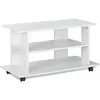 Image de Relaxdays, Meuble TV, Meuble TV sur roulettes (80 x 40 x 45 cm)