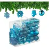 Image de Relaxdays, Décorations de sapin de Noël, ensemble de 100 boules de Noël (100x)