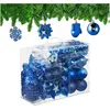 Image de Relaxdays, Décorations de sapin de Noël, Ensemble de 100 boules de Noël