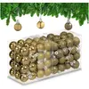 Image de Relaxdays, Décorations de sapin de Noël, Ensemble de boules de Noël (96x)