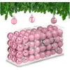 Image de Relaxdays, Décorations de sapin de Noël, 96x boules-de-Noël (96x)