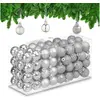 Image de Relaxdays, Décorations de sapin de Noël, Ensemble de boules de Noël (96x)