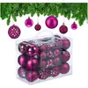 Image de Relaxdays, Décorations de sapin de Noël, Ensemble de boules de Noël (50x)