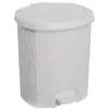 Image de keeeper Poubelle à pédale "tjark", 21 litres, blanc nordique Poubelle à pédale, aspect rotin, avec pédale, Poubelle, Blanc