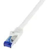 Image de LogiLink C6A121S RJ45 CAT 6a S/FTP 30m blanc 1p. (S/FTP, CAT6a, 30 m), Câble réseau