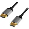 Image de LogiLink Câble HDMI haut débit avec Ethernet (2 m), Câble vidéo, Argent, Noir, Gris