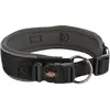 Image de Trixie Collier Premium Hond Extra Breed Zwart / Grafiet Grijs (L, M, Chien), Collier + laisse