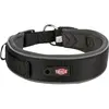 Image de Trixie Collier Premium Hond Extra Breed Zwart / Grafiet Grijs (Chien, Promenade), Collier + laisse
