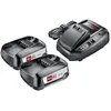 Image de Bosch Home and Garden Kit de démarrage Bosch Home and Garden 18 V (2 x 2,5 Ah + AL 1830 CV) 1600A011LD