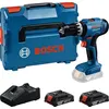Image de Perceuses-visseuses à percussion sans-fil PRO GSB 18V-25 - BOSCH - avec 2 batteries 2Ah - chargeur - L-Boxx - 06019K9302
