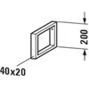 Image de Duravit, Porte-serviettes + crochets pour serviettes, Support de console Porte-serviettes