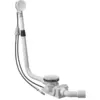 Image de Duravit, Siphon, Garniture de vidage/débordement QUADROVAL pour Shower & Bath chrome (Ensemble de drainage, Garniture de trop-plein)