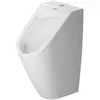 Image de Duravit, Cuvette toilettes + bidet, Urinoir ME by Starck RIMLESS 0,5 l Zul d'en haut sans mouche blanc WG