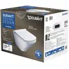 Image de Duravit, Cuvette toilettes + bidet, Ensemble de WC suspendu blanc sans rebord Durastyle avec siège de WC SoftClose et fixations