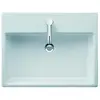 Image de Duravit, Lavabo, Plan de toilette VERO AIR o ÜL m HLB geschli 600x470mm 1 HL blanc (470 mm, 600 mm)