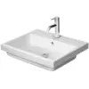 Image de Duravit, Lavabo, Vasque encastrée VERO AIR m ÜL HLB 550x455mm sans trou pour robinet blanc (455 mm, 550 mm)