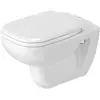 Image de Duravit, Abattant WC, WC suspendu D-CODE RIMLESS profond, 355x540mm blanc