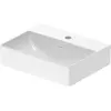 Image de Duravit, Lavabo, Lave-mains DURASQUARE sans cuvette avec cuvette fermée 450x350mm 1 cuvette blanche (350 mm, 450 mm)