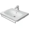 Image de Duravit, Porte-serviettes + crochets pour serviettes, Porte-serviettes DURASTYLE 739mm pour lavabo 232080/580/680 chromé