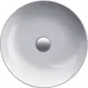 Image de Duravit, Lavabo, Vasque à poser CAPE COD o ÜL sans plage de robinetterie d= 430mm blanc (430 mm, 430 mm)