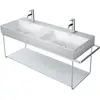 Image de Duravit, Meuble sous-lavabo, Console métallique DURASQUARE suspendue, pour lavabo 235312 chromé (126.50 x 40 x 45.10 cm)