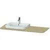 Image de Duravit, Console de lavabo, Happy D.2 Plus Console HP031K, 1300x550 mm, 1 découpe à gauche, pour pied de lavabo HP4932