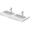 Image de Duravit, Porte-serviettes + crochets pour serviettes, Porte-serviettes DURASTYLE 1229mm, pour lavabo 233813 chromé