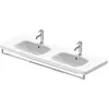 Image de Duravit, Porte-serviettes + crochets pour serviettes, Porte-serviettes DURASTYLE 1329mm, pour lavabo 235714 chromé